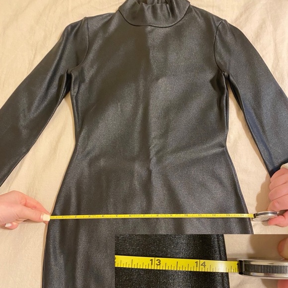 French Connection Turtleneck Shimmer Ponte Sheath Dress - Picture 12 of 12